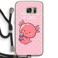 Love You A Lotl: Samsung Galaxy S7 Transparant Hoesje met koord