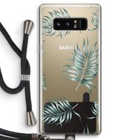 Simple leaves: Samsung Galaxy Note 8 Transparant Hoesje met koord