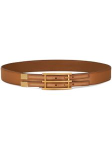 ETRO double-buckle leather belt - Marron