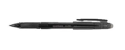 Gelschrijver quantore erasable 0.7mm zwart
