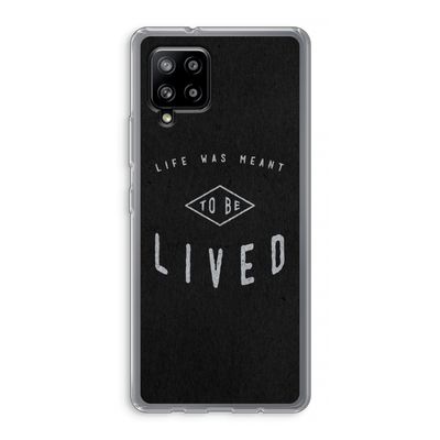 To be lived: Samsung Galaxy A42 5G Transparant Hoesje