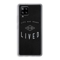 To be lived: Samsung Galaxy A42 5G Transparant Hoesje
