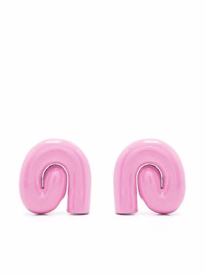Uncommon Matters boucles d'oreilles Nimbus à design épais - Rose