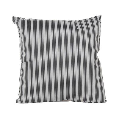 Buitenkussen 60x60 cm Antraciet Streep - Annas collection