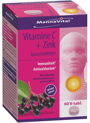 Mannavital Vitamine C plus zink Mannavital Vitamine C plus zink
