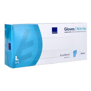 Abena Excellent Handschoen Nitrile L Blauw