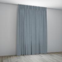 Overgordijn Praag Scandinavisch Blauw Coupage Overgordijn Praag Scandinavisch Blauw Coupage