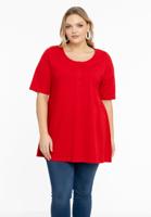 Yoek Tuniek flare fit | Rood | Maat 54/56