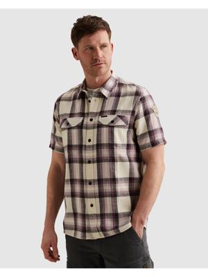Pme Legend Wrenchmen S/s Slub Block Check Psis2603258 Overhemd 4323 Moonscape