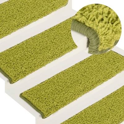 Trapmatten 15 st 65x21x4 cm Groen Rechthoekige Rand