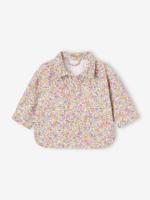 Geweven babyjas met print meerkleurig