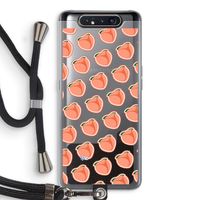 Just peachy: Samsung Galaxy A80 Transparant Hoesje met koord