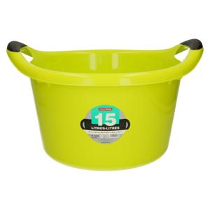 Plastic Forte Afwasbak - 15L - groen - 42 x 40 x 25 cm - met handvatten - teiltje