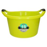 Plastic Forte Afwasbak - 15L - groen - 42 x 40 x 25 cm - met handvatten - teiltje