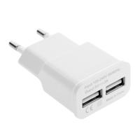 5V 2A EU stekker Dual USB oplader Adapter voor Samsung Galaxy S5 / S4 / Note 4 / Note 8.0