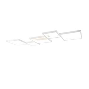 QAZQA Plafondlamp wit incl. LED 3 staps dimbaar 5-lichts - Lejo