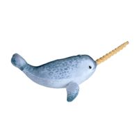 Pluche knuffel Narwal walvis van 35 cm - thumbnail