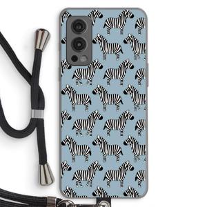 Zebra: OnePlus Nord 2 5G Transparant Hoesje met koord