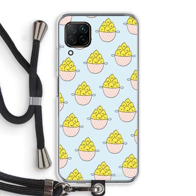 Citroenen: Huawei P40 Lite Transparant Hoesje met koord
