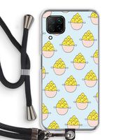 Citroenen: Huawei P40 Lite Transparant Hoesje met koord