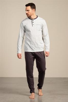 Eskimo heren pyjama tricot Knoopsluiting - Andre