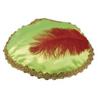 Pieten baret - met veer - groen - voor kinderen - pietenmuts/baret - Sinterklaasfeest