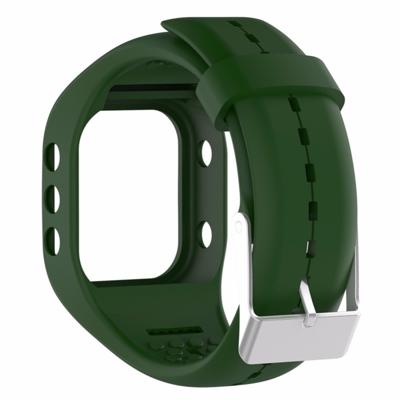 Slimme horloge Silicome polsband horlogeband voor POLAR A300 (Army Green)