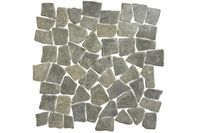 Terre d'Azur Black flat natuursteen mozaiek 30x30 - thumbnail