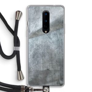 Grey Stone: OnePlus 8 Transparant Hoesje met koord