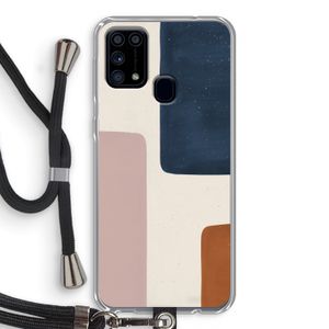 Geo #5: Samsung Galaxy M31 Transparant Hoesje met koord