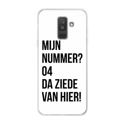 Da ziede van hier: Samsung Galaxy A6 Plus (2018) Transparant Hoesje