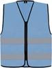 Korntex KX217 Hi-Vis Safety Vest Cologne With Front Zipper - Sky Blue - M