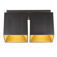 Dubbele zwart gouden plafondspot 2x GU10 Nordlux Ethan zwart 2110410103 Dubbele zwart gouden plafondspot 2x GU10 Nordlux Ethan zwart 2110410103