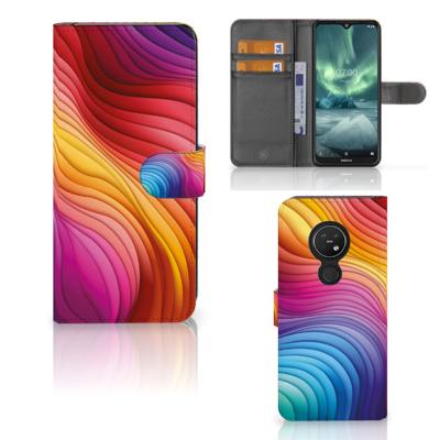 Book Case voor Nokia 7.2 | Nokia 6.2 Regenboog