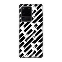 Zwarte vegen: Volledig geprint Samsung Galaxy S20 Ultra Hoesje