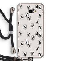 Miauw: Samsung Galaxy J4 Plus Transparant Hoesje met koord