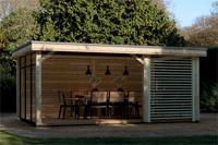 Lugarde Veranda platdak PSL10 300 x 536 cm- Plat dak- Hout- Lugarde