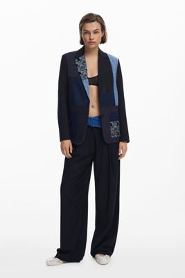 Patchwork-colbert - BLACK - M