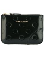 Comme Des Garçons Wallet porte-monnaie "Polka Dots Embossed" - Noir - thumbnail