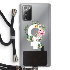 Venus: Samsung Galaxy Note 20 / Note 20 5G Transparant Hoesje met koord