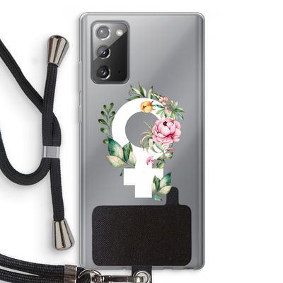 Venus: Samsung Galaxy Note 20 / Note 20 5G Transparant Hoesje met koord