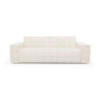 Express slaapbank dunlopillo XXL crème ribfluweel 160cm - thumbnail