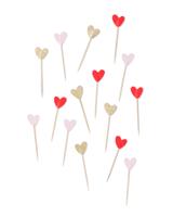 HEMA Cocktailprikker 9cm hartjes - 15 stuks
