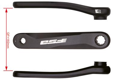 FSA E-Bike Chainset Crankarm 170mm - Zwart FSA E-Bike Chainset Crankarm 170mm - Zwart