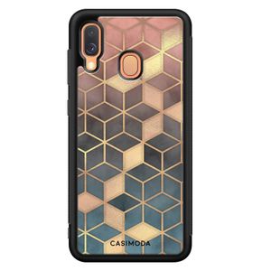 Samsung Galaxy A40 hoesje - Cubes art