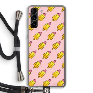 Waterijsjes: Samsung Galaxy S21 Plus Transparant Hoesje met koord