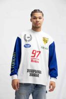 Fearless Blood Racer LS Shirt Heren Wit - Maat S - Kleur: WitBlauw | Soccerfanshop