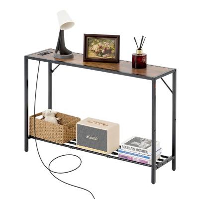 VEVOR Smalle Consoletafel Entreetafel Stopcontacten Woonkamer Hal 106cm