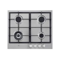 Etna KG959RVSA inbouw gaskookplaat met wokbrander en gietijzeren pannendragers - thumbnail