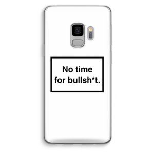 No time: Samsung Galaxy S9 Transparant Hoesje